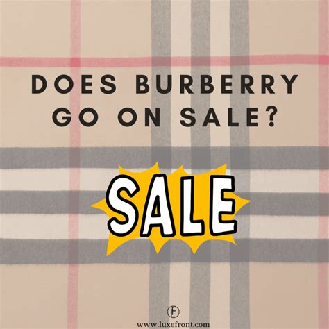 will burberry go on sale again